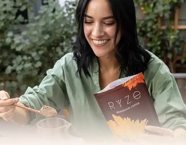 Rachel with RYZE coffee
