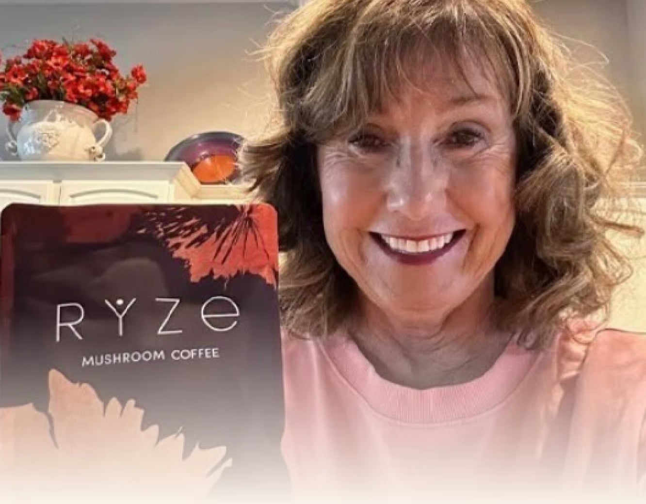 Brenda with RYZE coffee