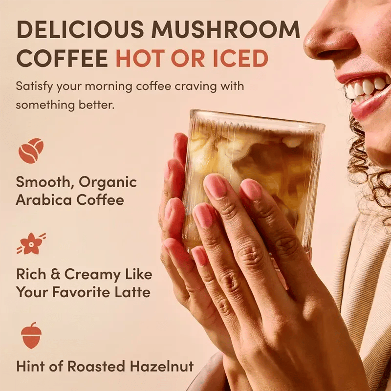 RYZE Ritual Set delicious mushroom coffee hot or iced slide